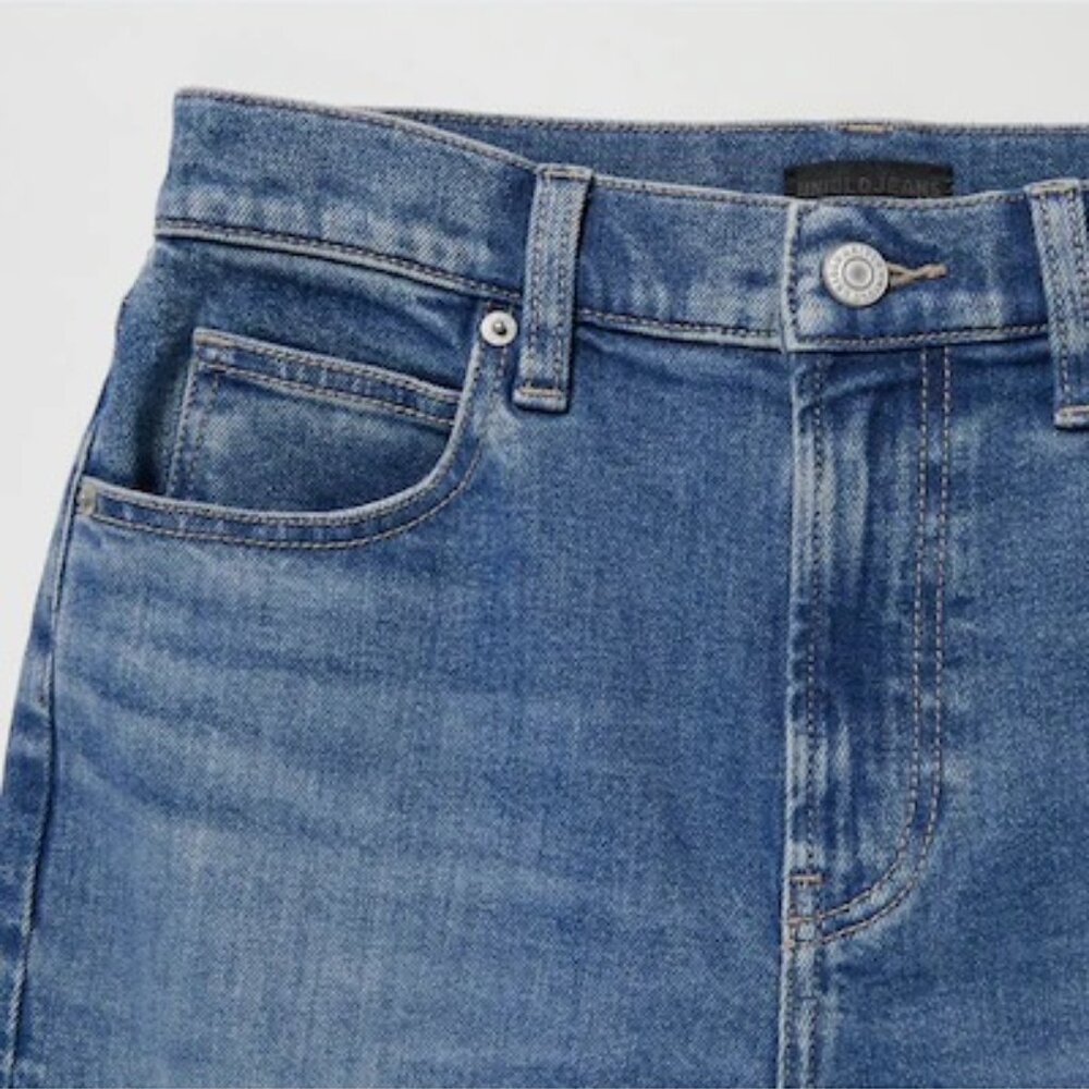Uniqlo Denim Flare High Rise Denim Jeans